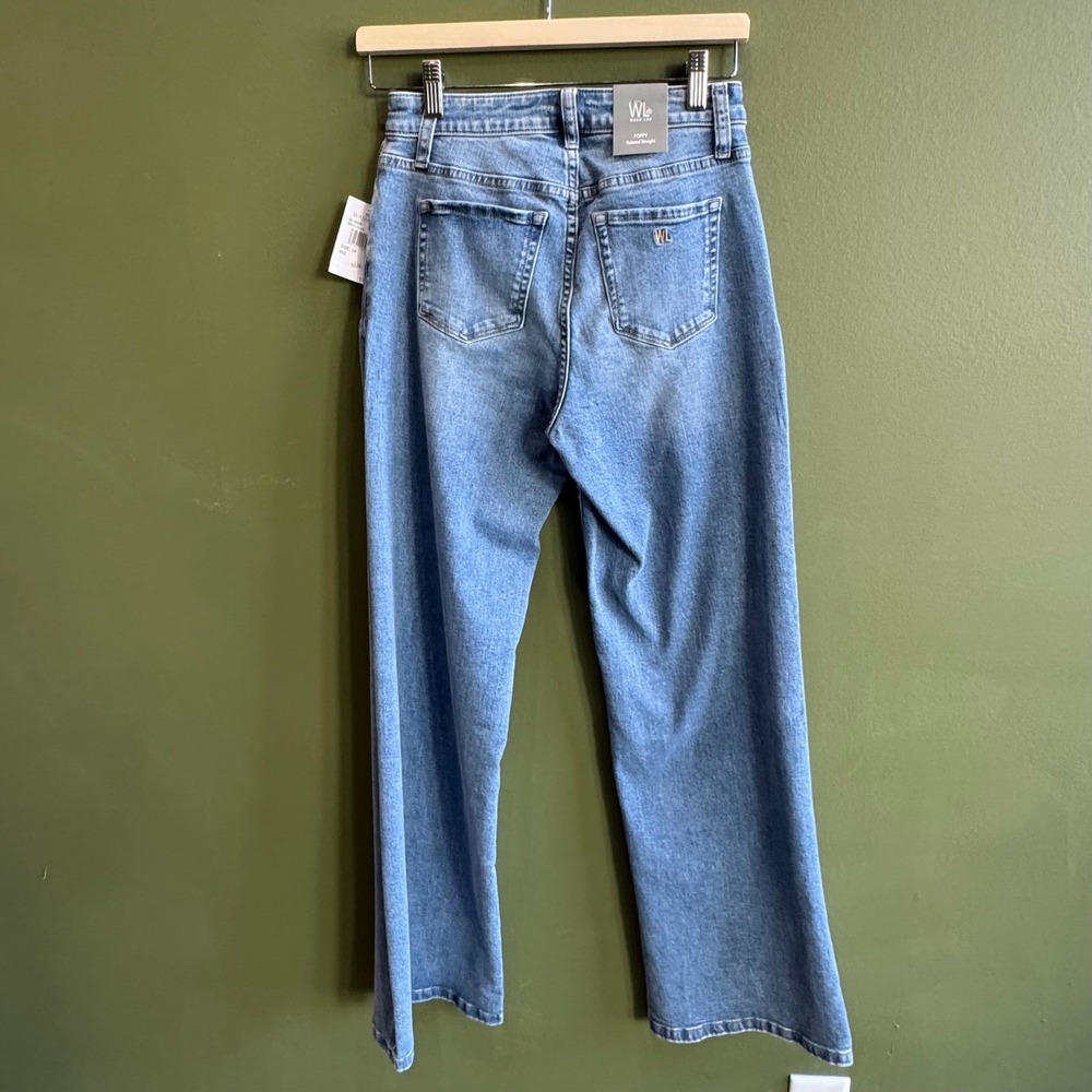 NWT Wash Lab Poppy Relaxed Straight Leg Denim Jeans Size 26 Medium/Light Wash - Picture 8 of 12